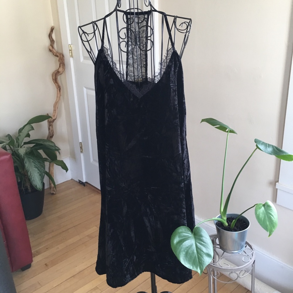 French Connection Lorraine Velvet Slipdress Size 2